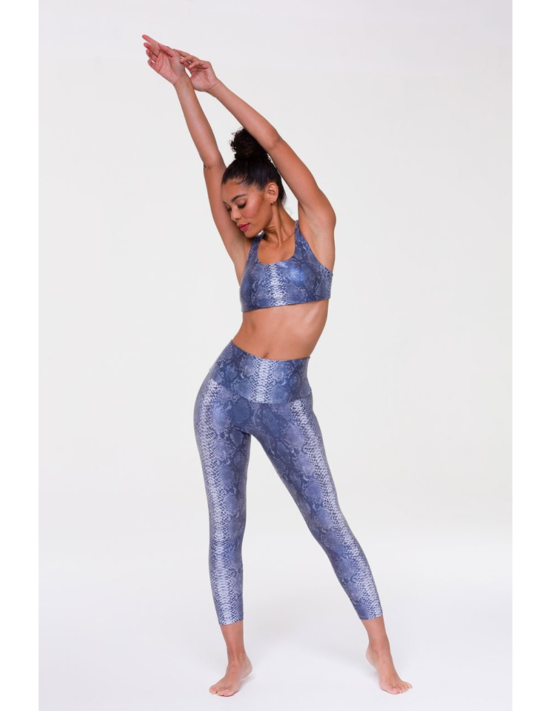Legging Taille Haute "Snake- Blue Mamba" - Onzie