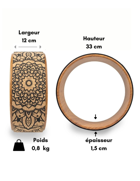 Roue de yoga en liège