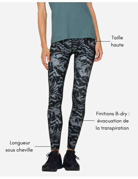 Legging de yoga - pour femmes - à motifs
