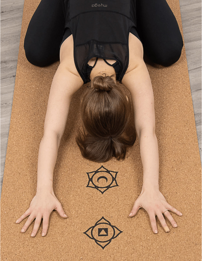 Tapis de yoga en liège XL- Chakra