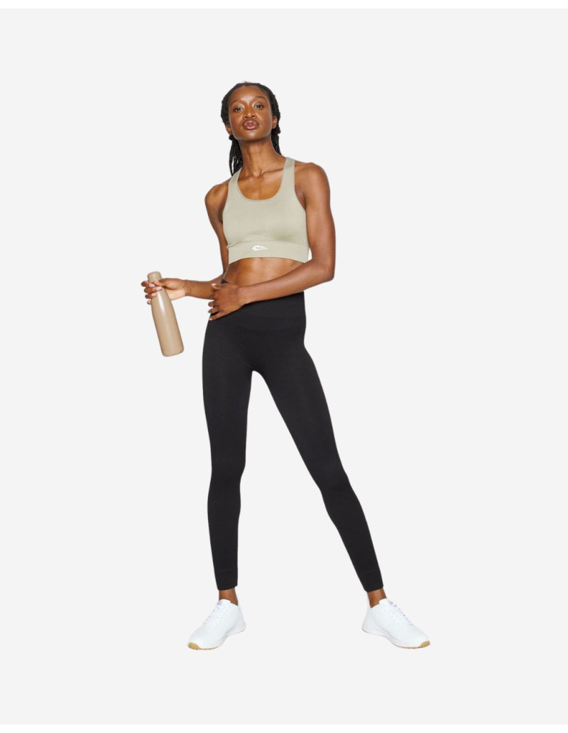 Legging uni côtelé - Noir - Only