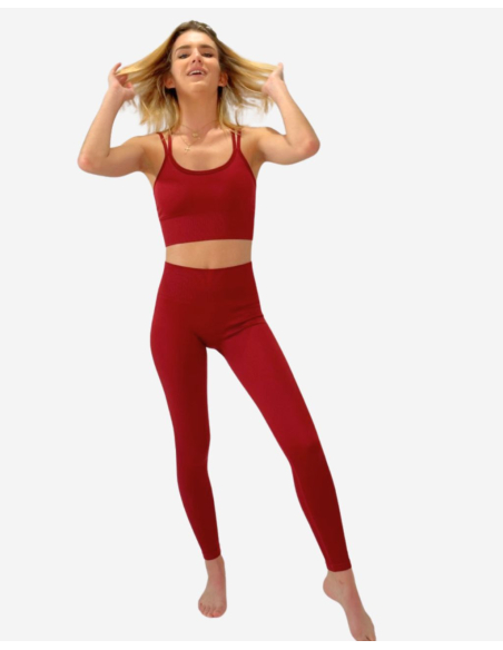 Legging de yoga - rouge - Only