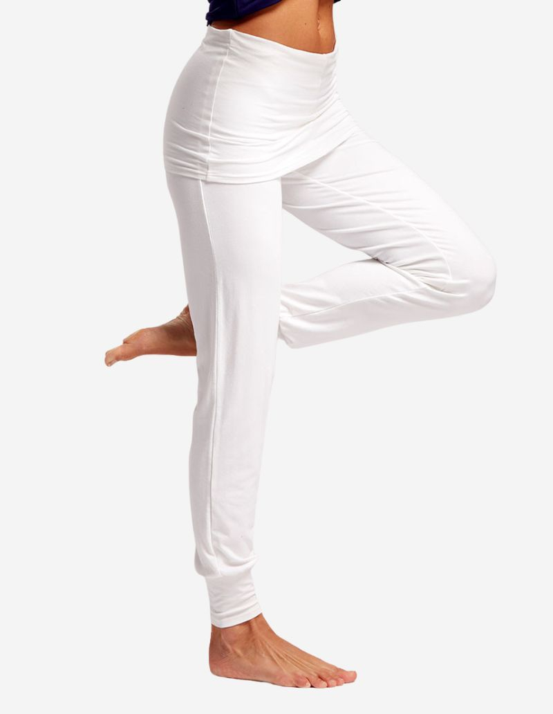 Pantalon de yoga blanc