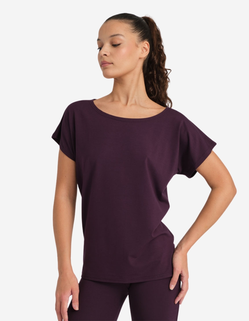 T-shirt de yoga - FIGUE- AVA